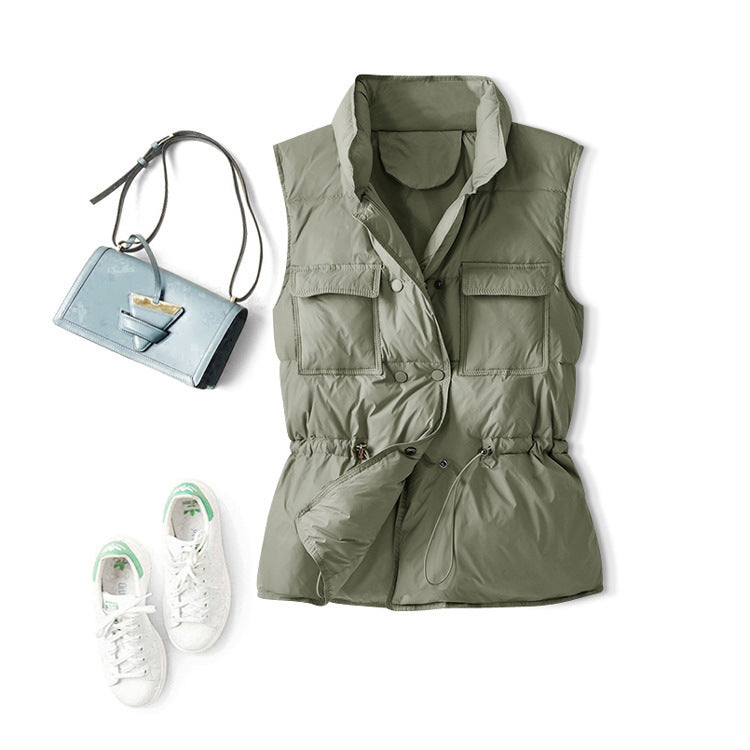 Women's Short Waist Collar Jacket