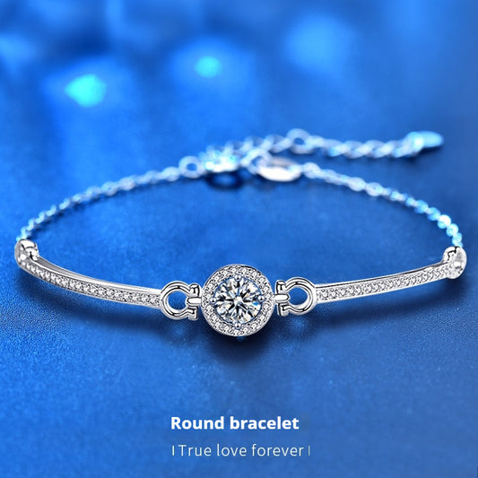 Silver Moissanite Bracelet