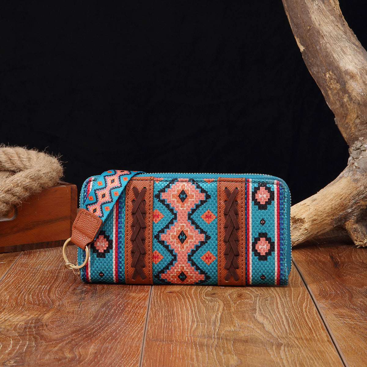 Vintage Cotton Wallet Card Holder