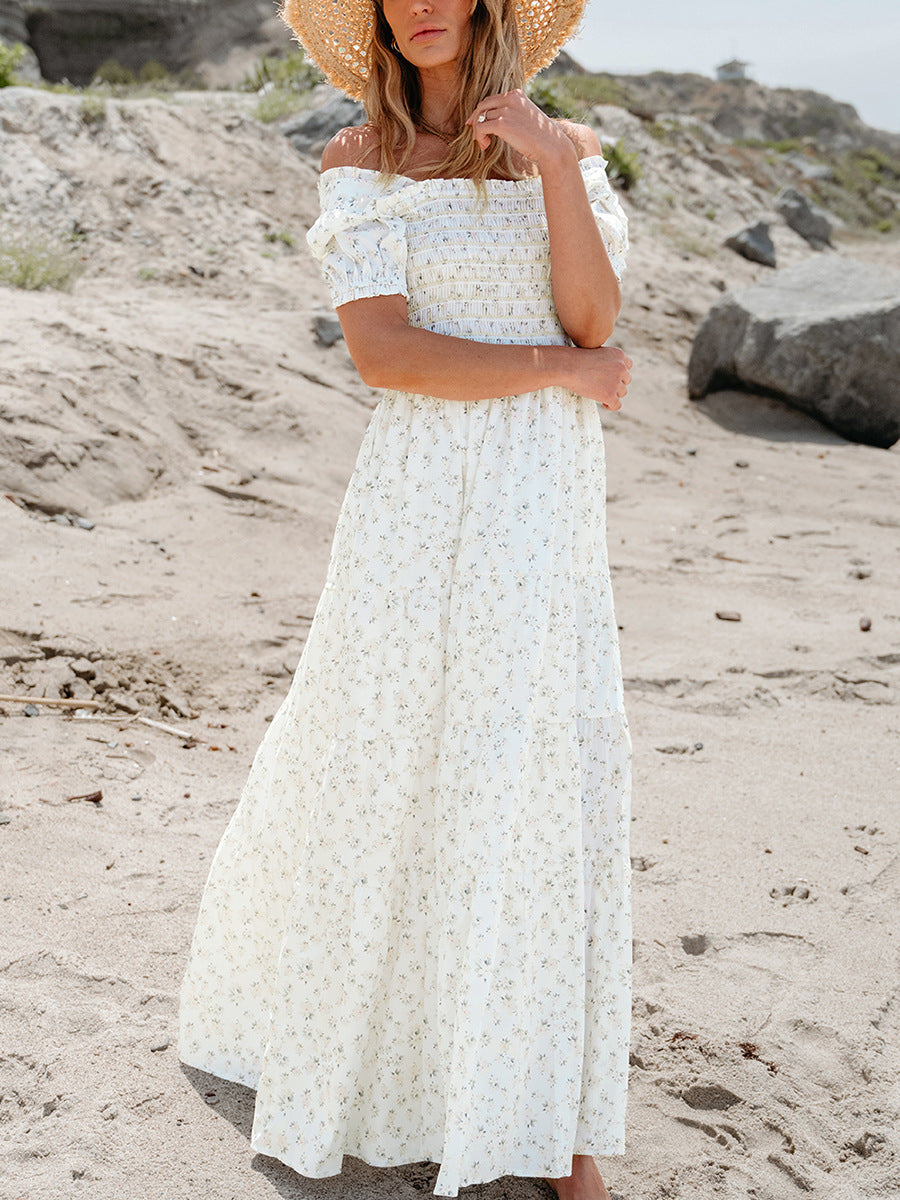 Fashion Thin Personality Sweet Floral Dress Women