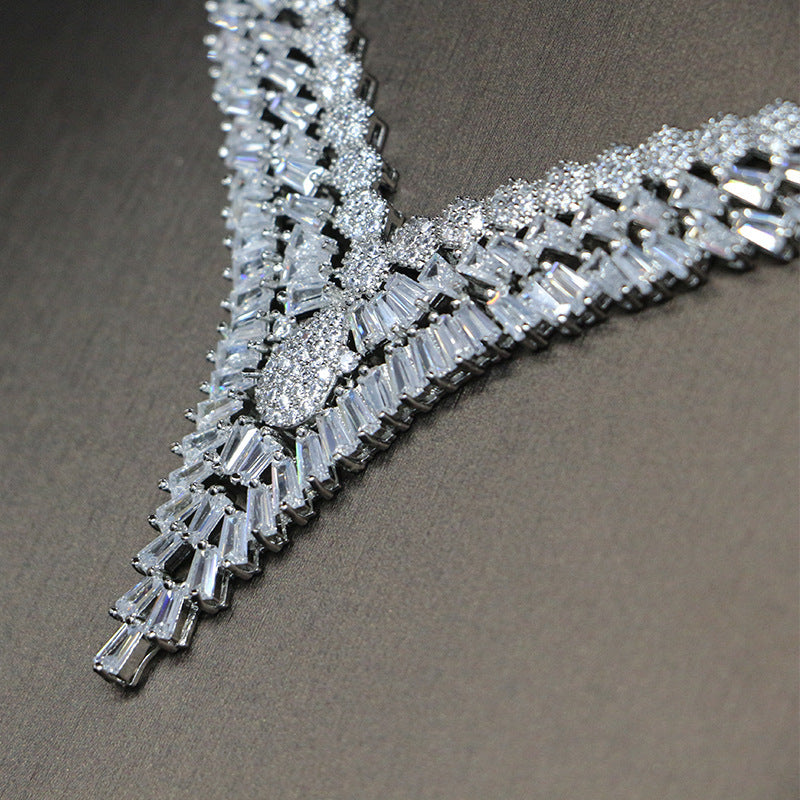 Shiny Zircon Dinner Dress Accessories