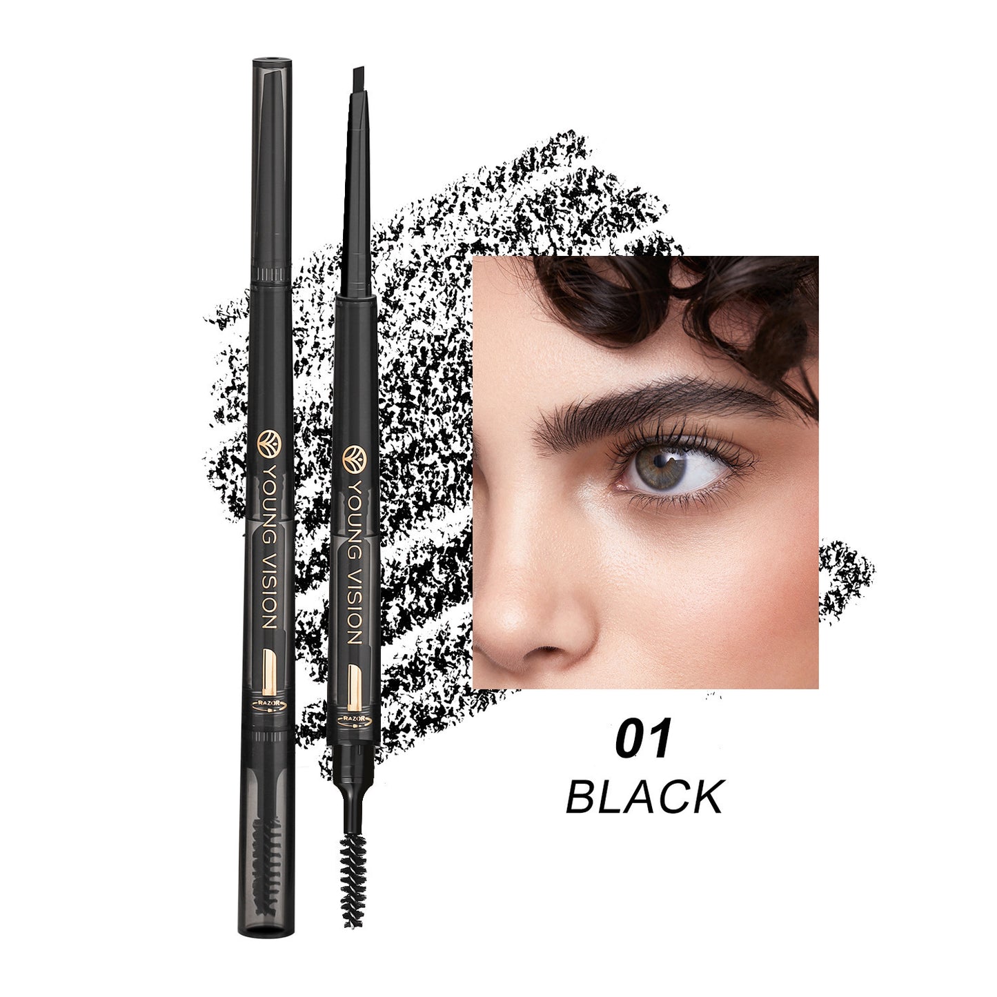Fog Sense 3 in 1 Eyebrow Pencil Waterproof