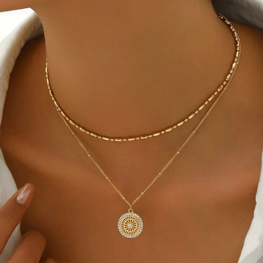 Crystal Medal Pendant