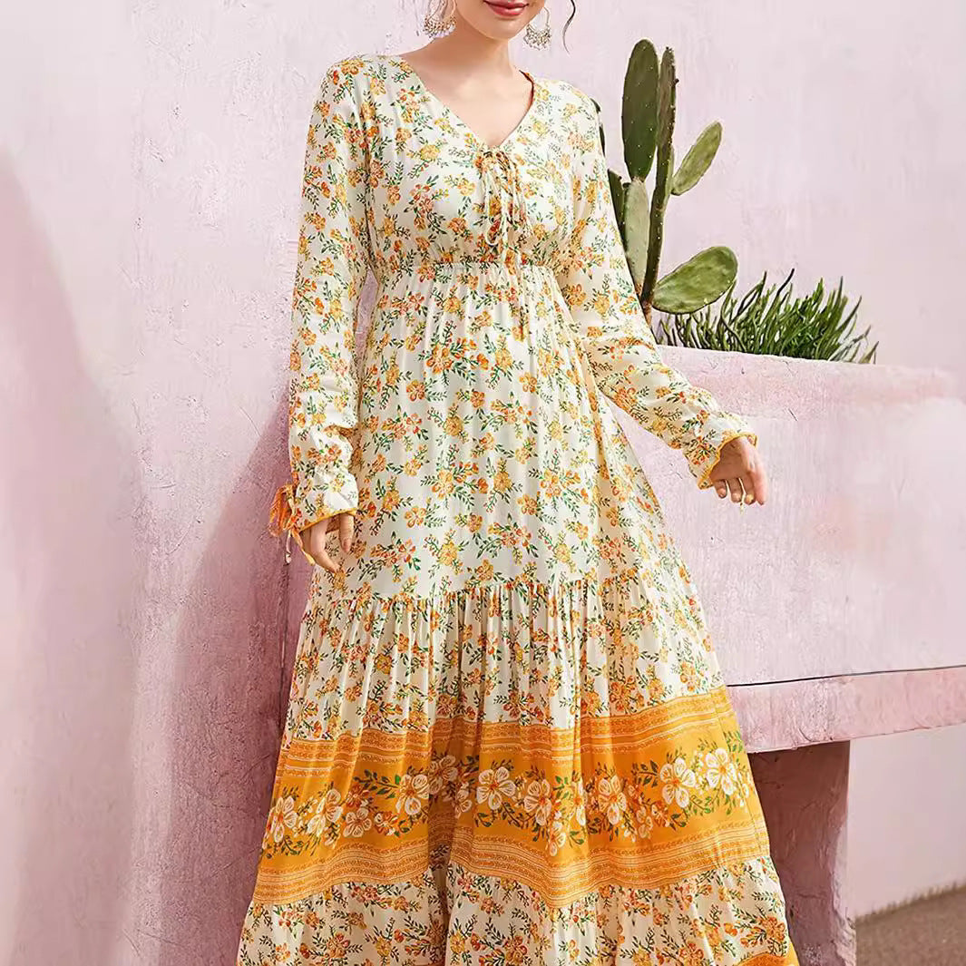 New Women's Long Sleeve Indian Ethnic Style