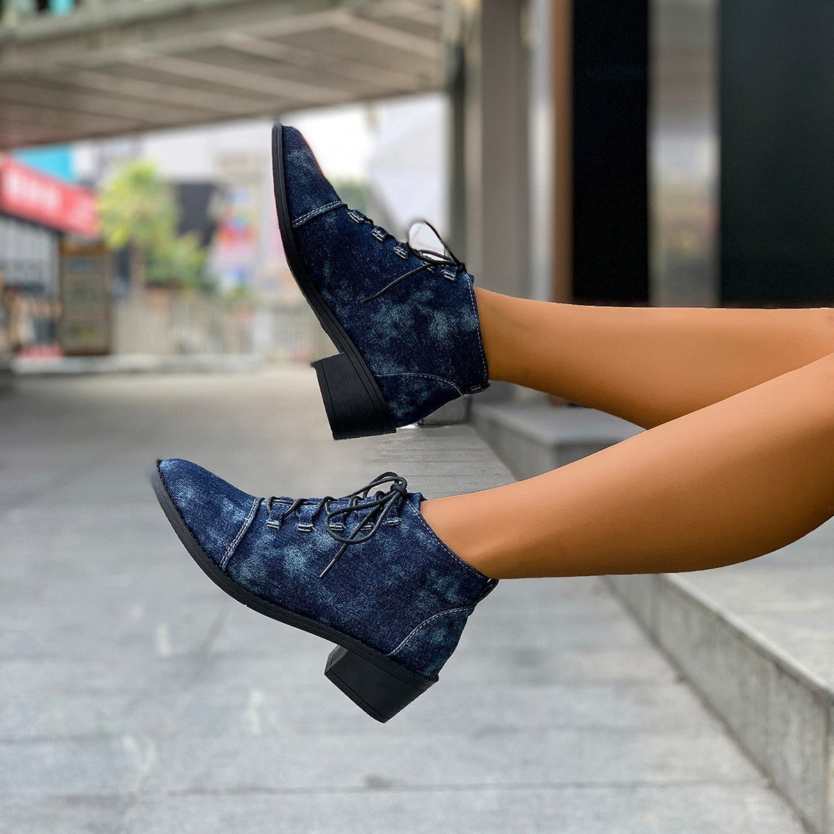 Denim Design Martin Boots