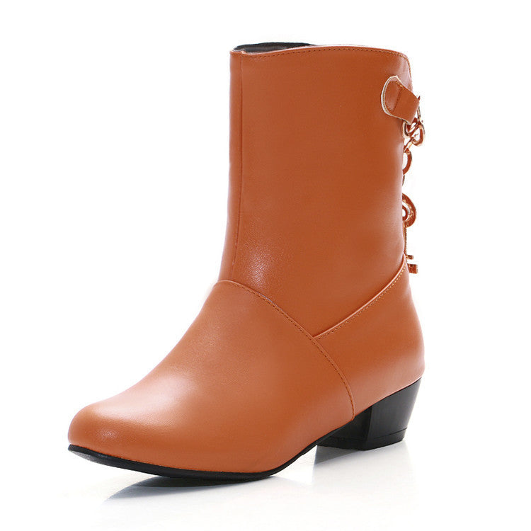 Women's PU Ankle Boots