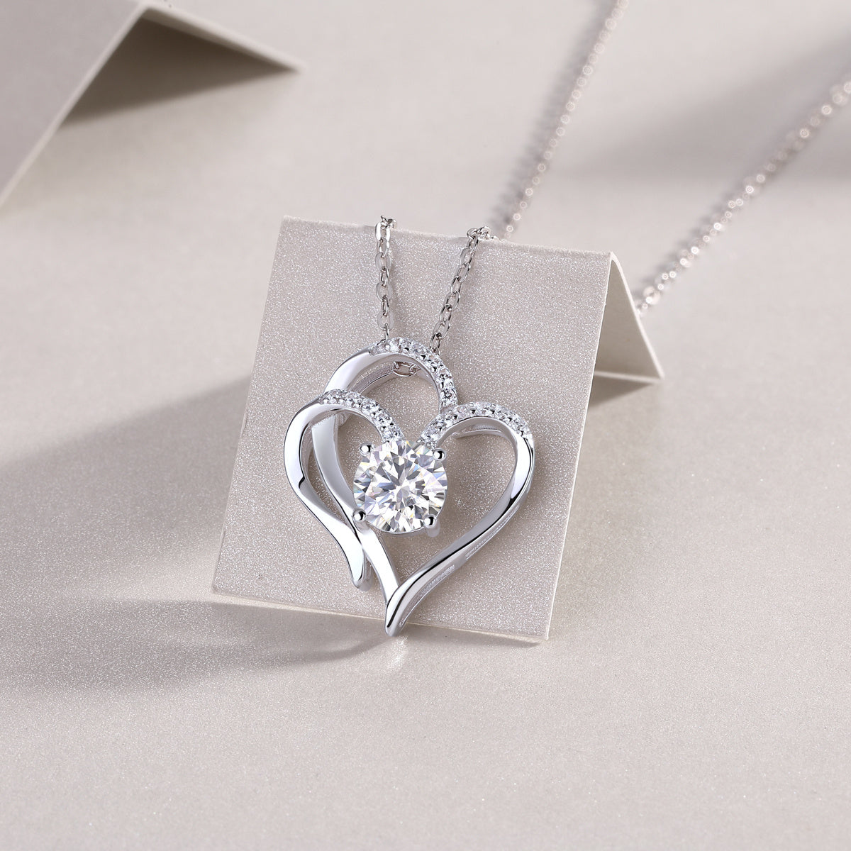 Heart To Heart Silver Ornaments