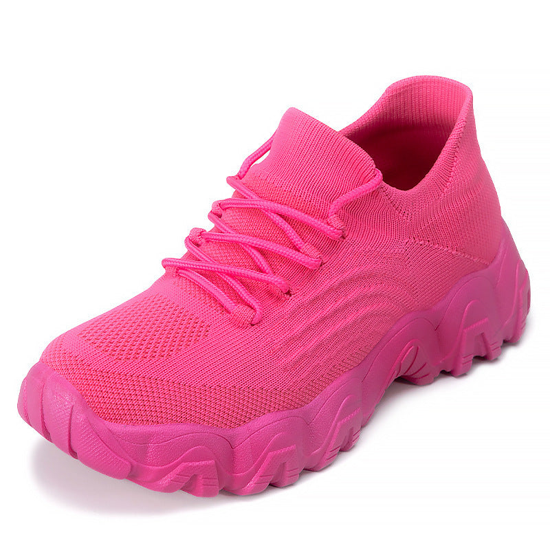 Women's Lace-up Flying Woven Shoes