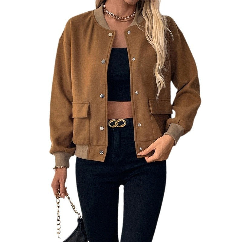 Women's Pocket Half-turtleneck Jacket