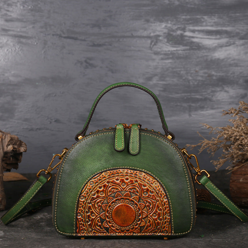 Vintage leather handbag