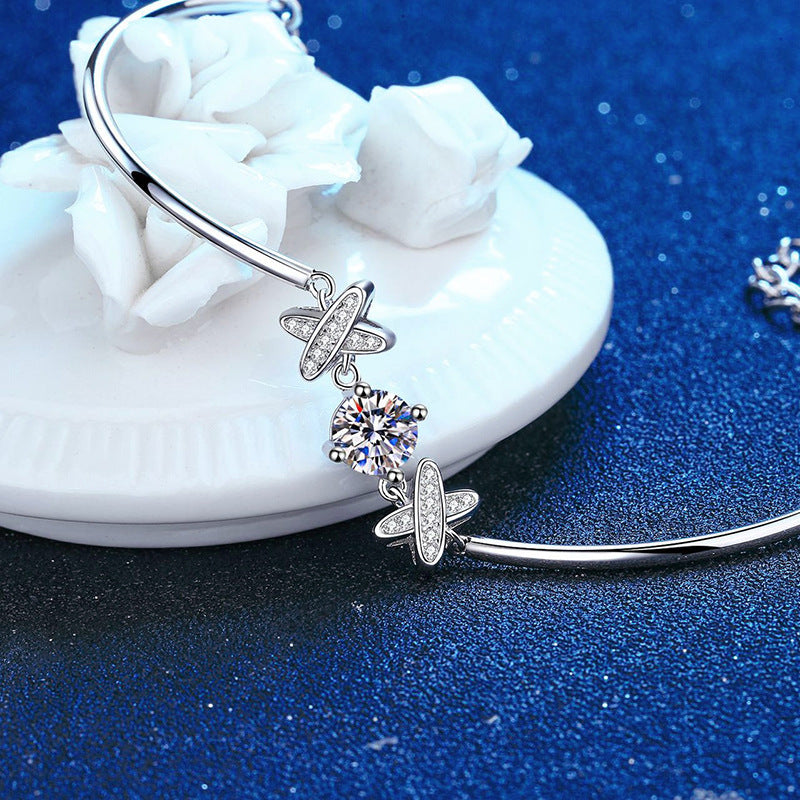 Silver Bracelet Classic Style Bow