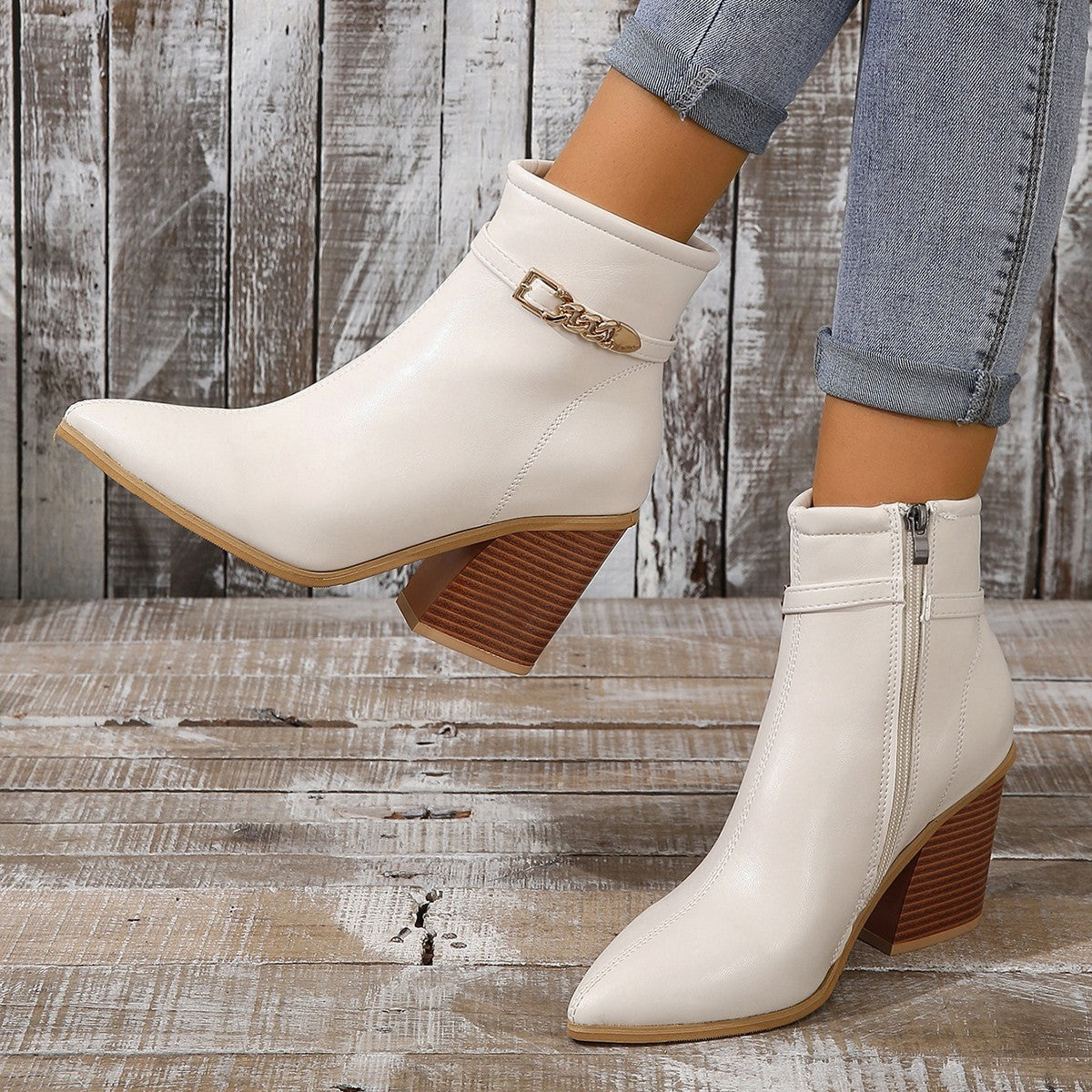 Women's High Heel Martin Boots