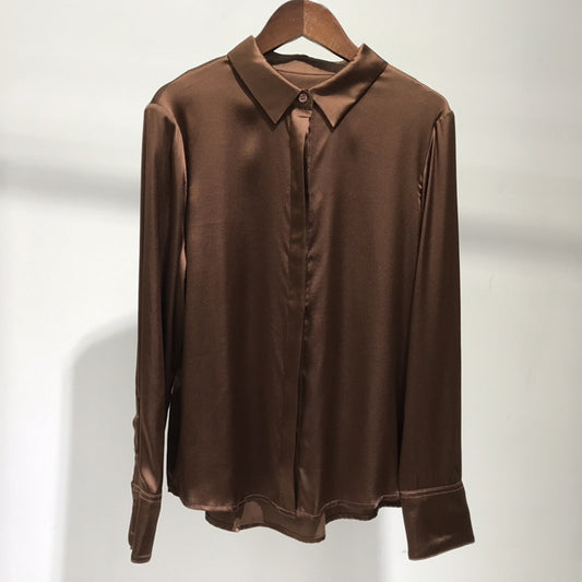Women's Satin Silk Shirt