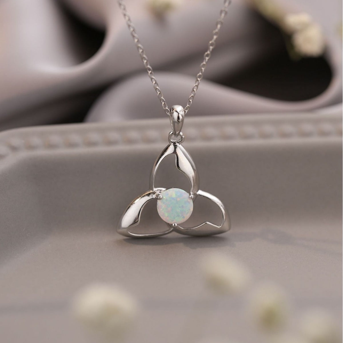 Round Opal Necklace