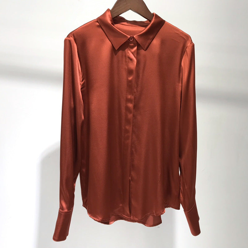 Women's Satin Silk Shirt