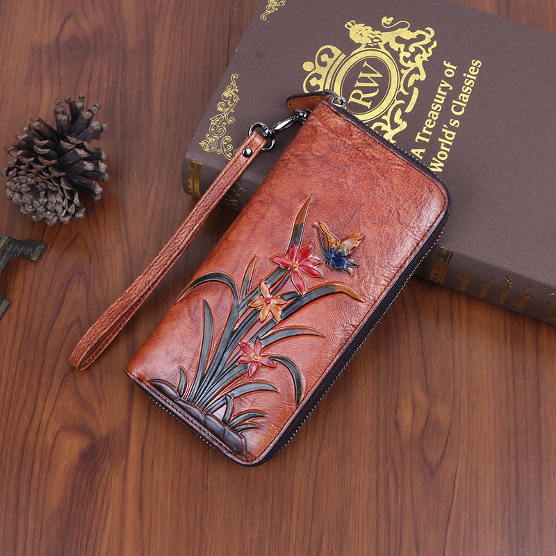Retro Style Multiple Card Long Clutch