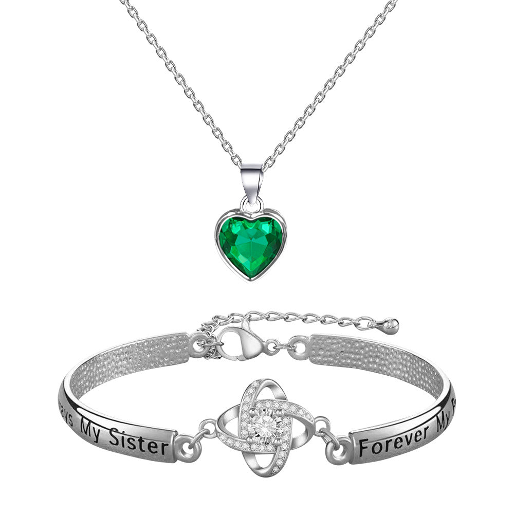 Wishing Heart Shaped Emerald Necklace