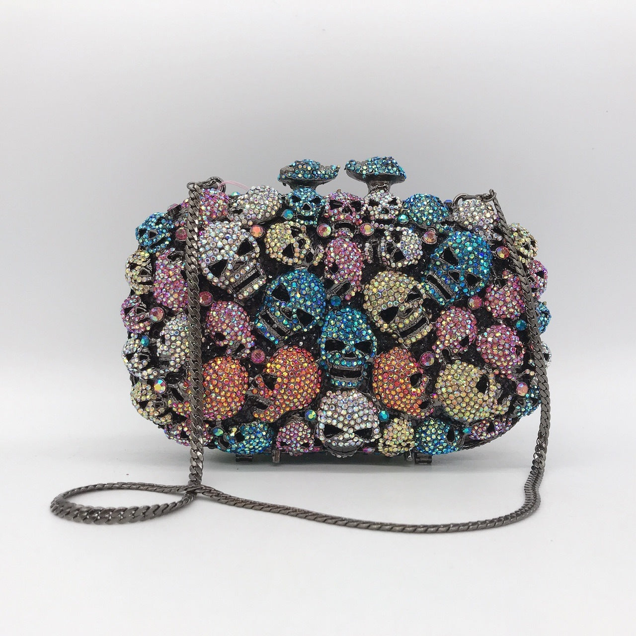 Skull Ghost Diamond European And American Style Clutch