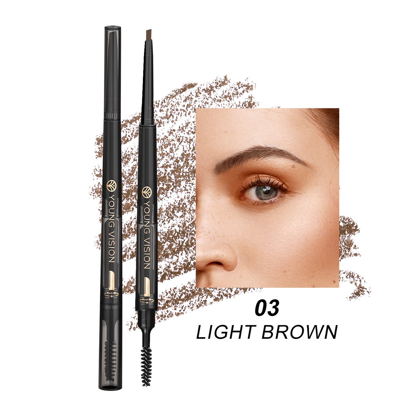 Fog Sense 3 in 1 Eyebrow Pencil Waterproof