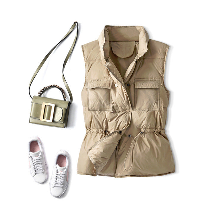 Women's Short Waist Collar Jacket