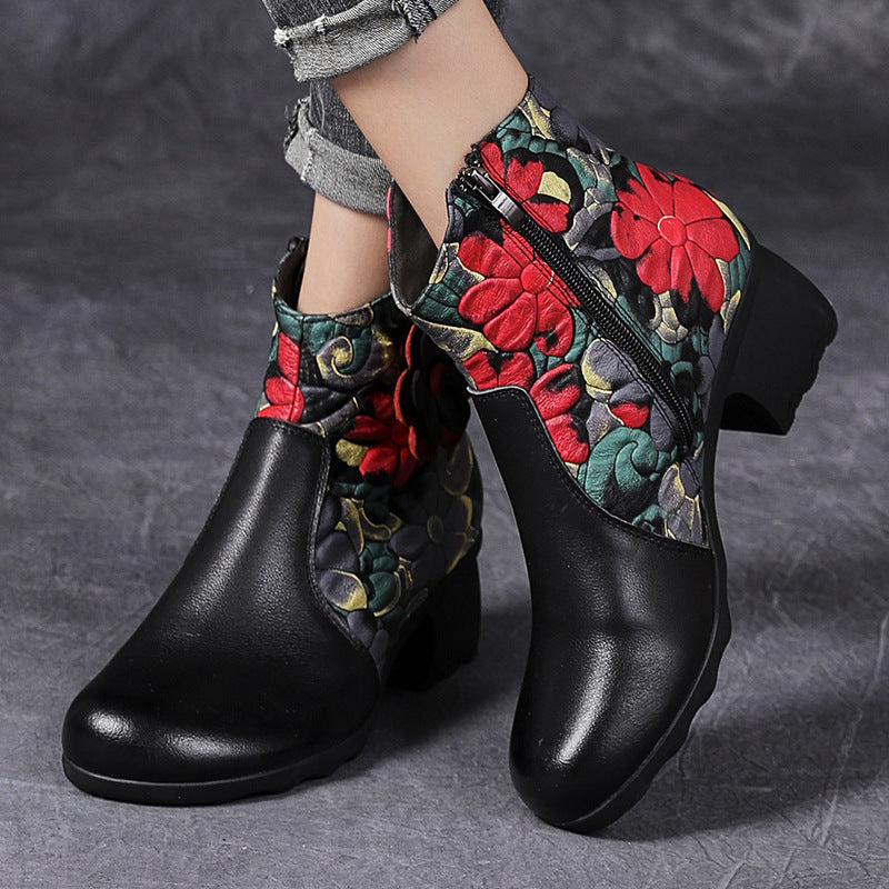 Simple Ethnic Comfortable Retro Boots