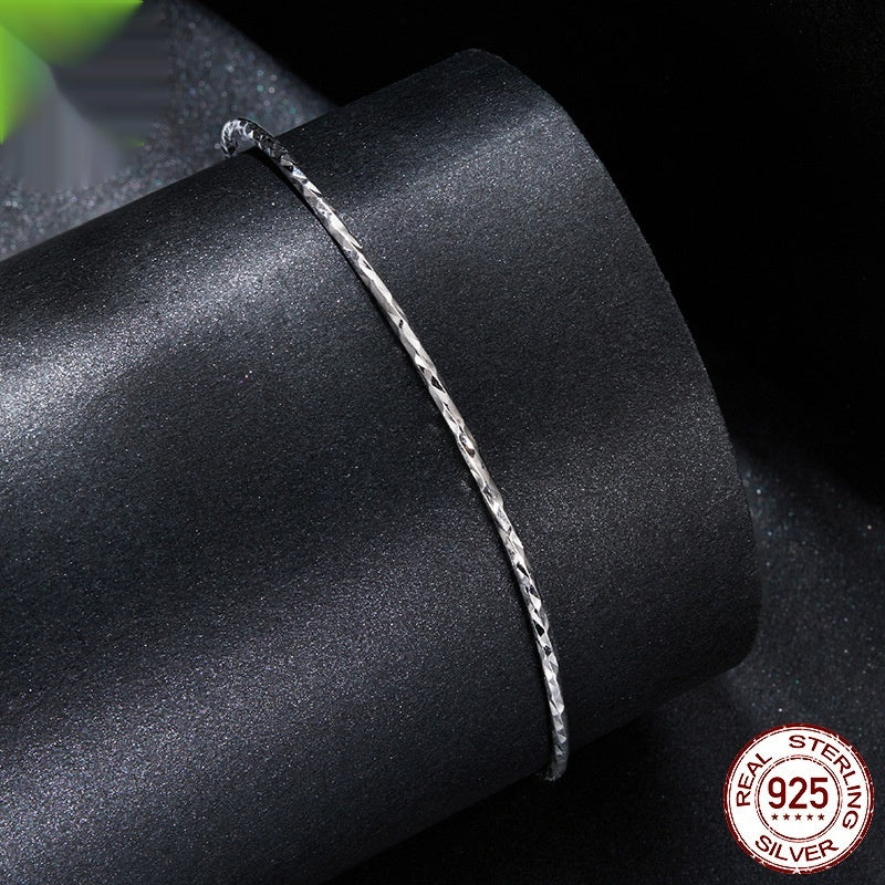 Sterling Silver White Gold Plated Bracelet For Women