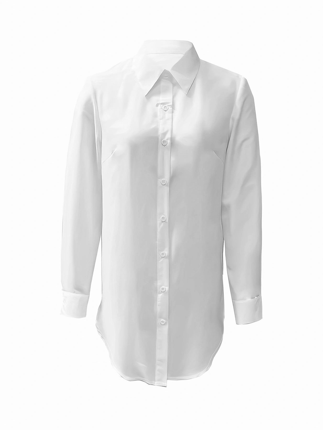 Long And Simple Casual Shirts