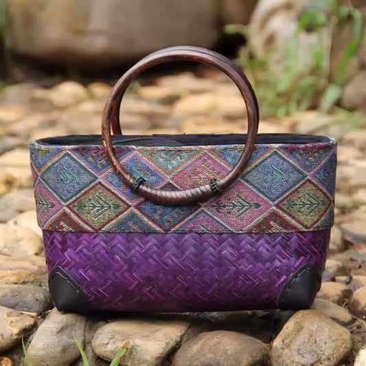 Handmade Bamboo Handbag For Women