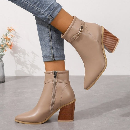Women's High Heel Martin Boots