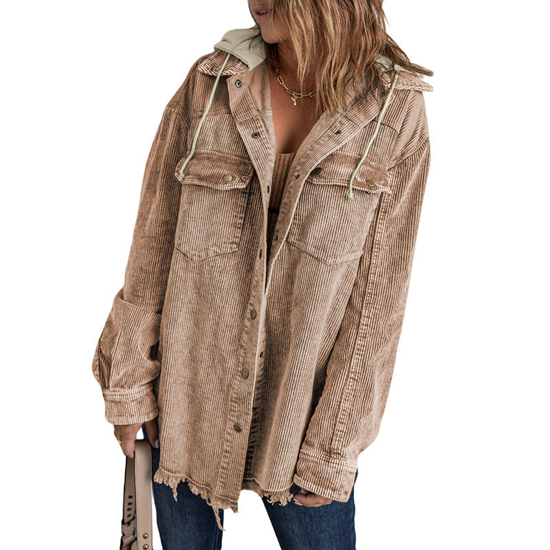 New Women's Cardigan Hooded Coat