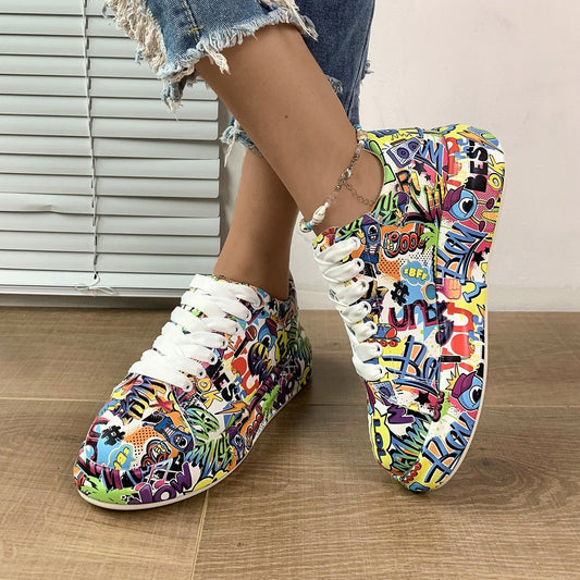 Thick Bottom Lace-up Sports Shoes
