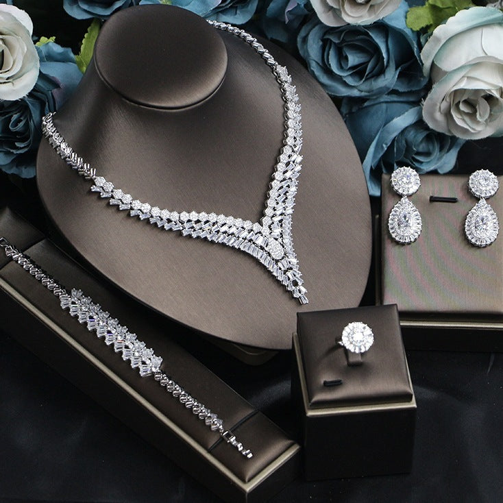 Shiny Zircon Dinner Dress Accessories