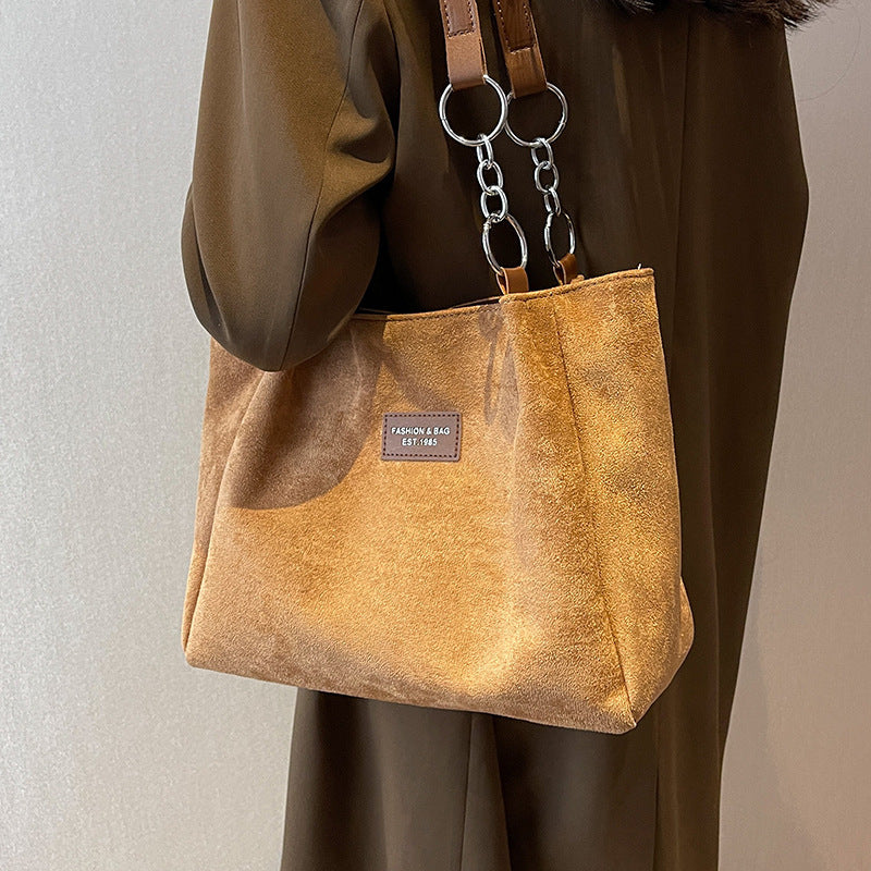 Casual Suede Large Capacity Bag