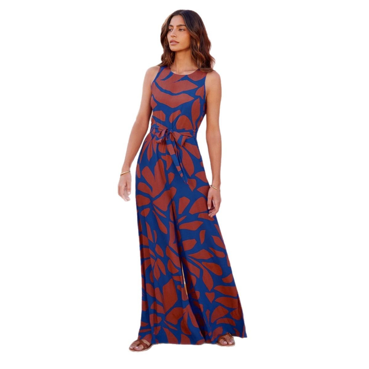Fashion Round Neck Jumpsuit Women