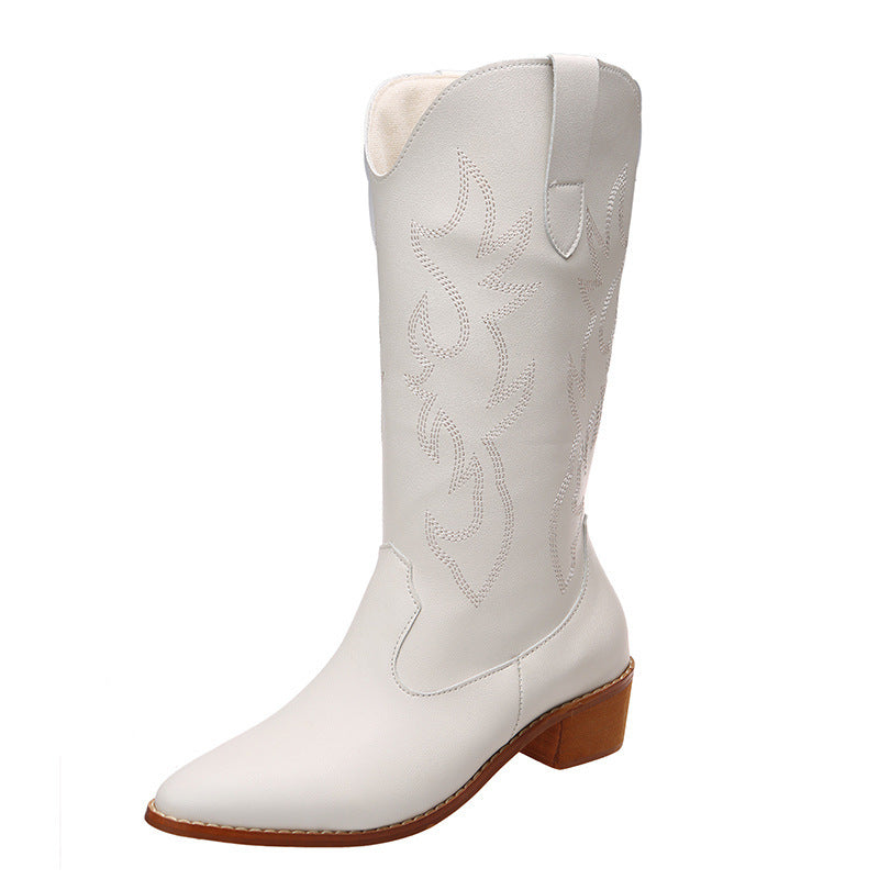 Retro V Cut Knee Knight Boots