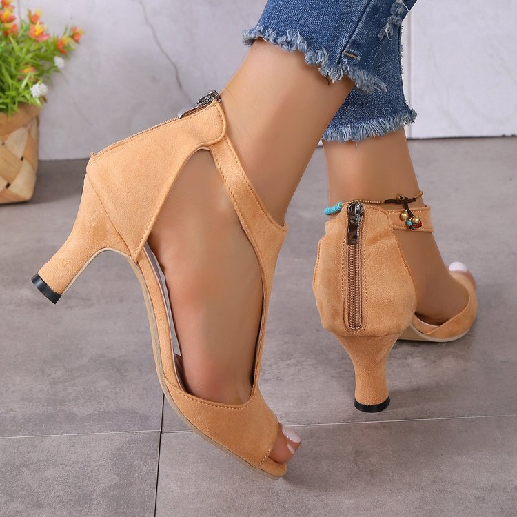 Women's Peep Toe High Heels