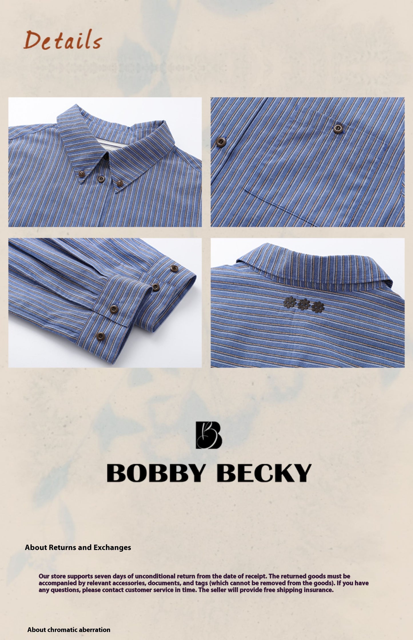 American Retro Striped Shirt For Women