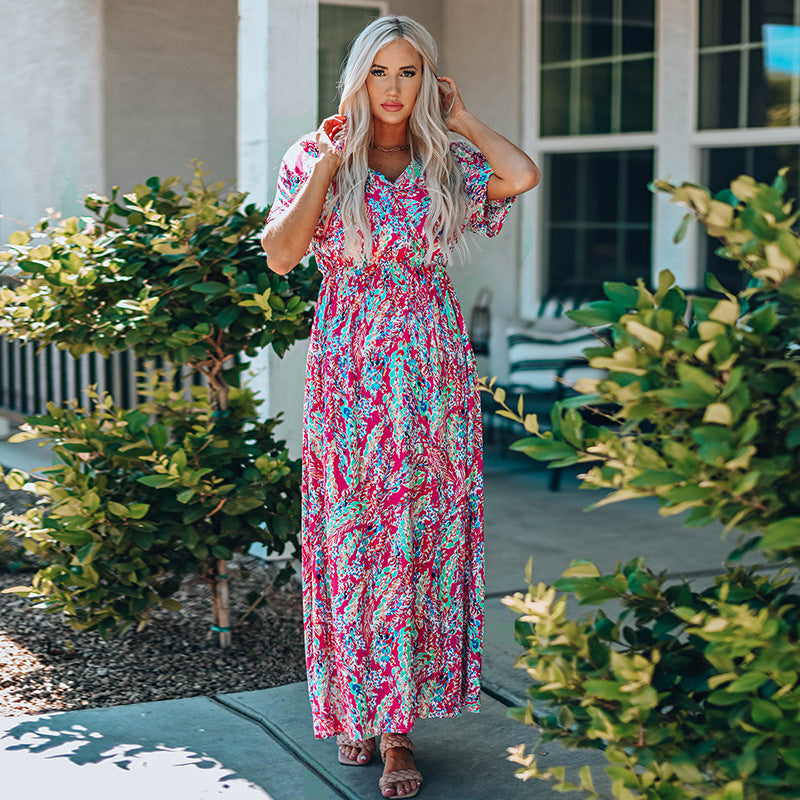 Summer Floral Skirt Women