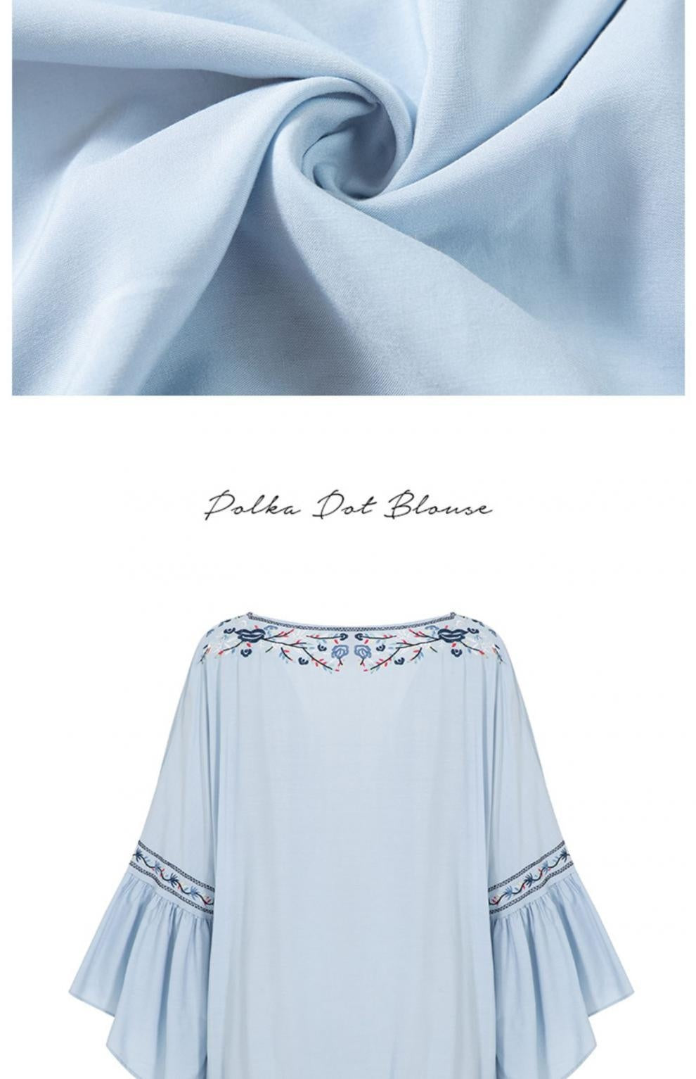 Women's Bohemian V-neck Lace-up Top