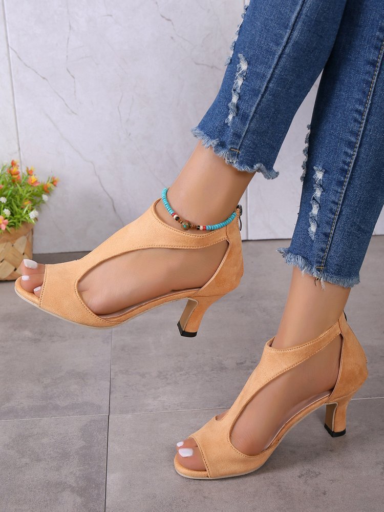 Women's Peep Toe High Heels