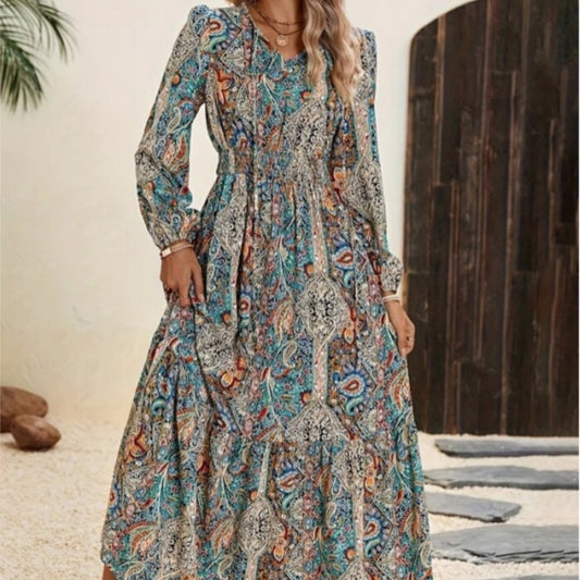 Women's Autumn Digital Printing Dress