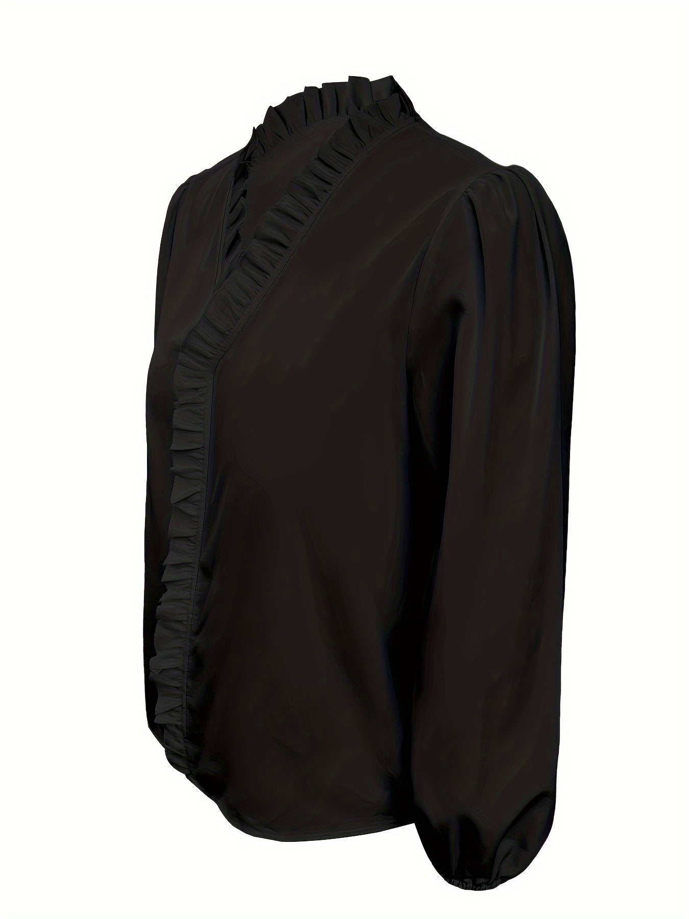 Women's Ruffled Casual Long-sleeved Shirt