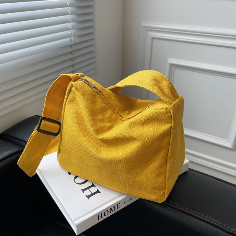 Candy-colored Canvas Women's Cloth Bag