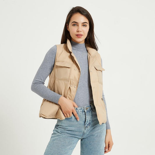 Women's Short Waist Collar Jacket