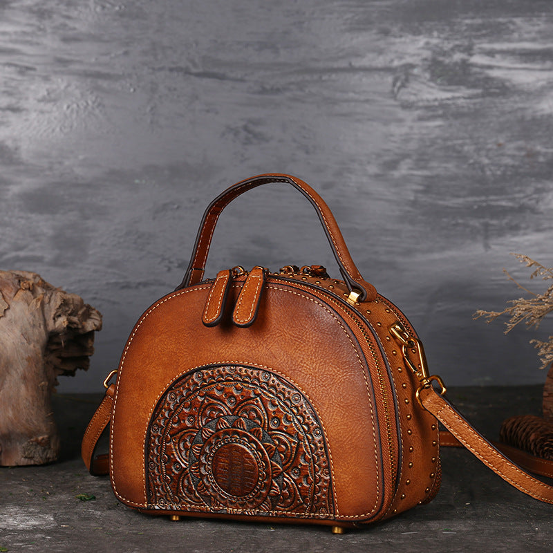 Vintage leather handbag
