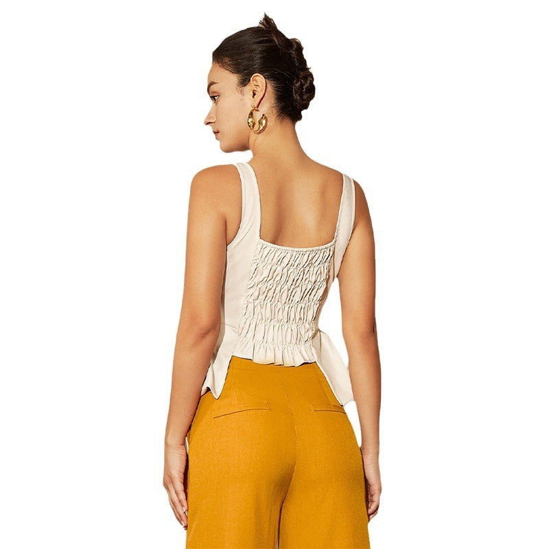 Women's Top Shirt Spaghetti-strap Vest