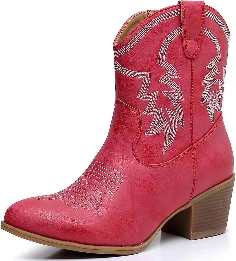 European And American Western Denim Boots