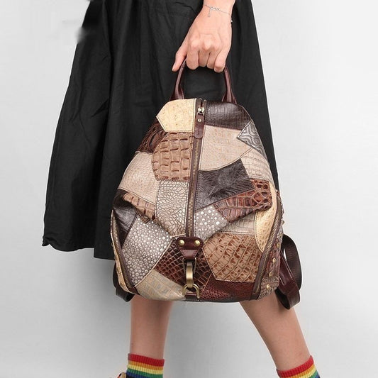 Retro Leather Backpack