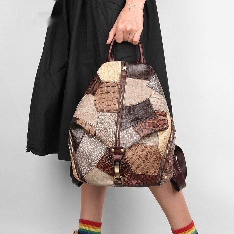 Retro Leather Backpack