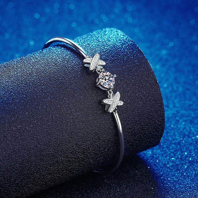Silver Bracelet Classic Style Bow
